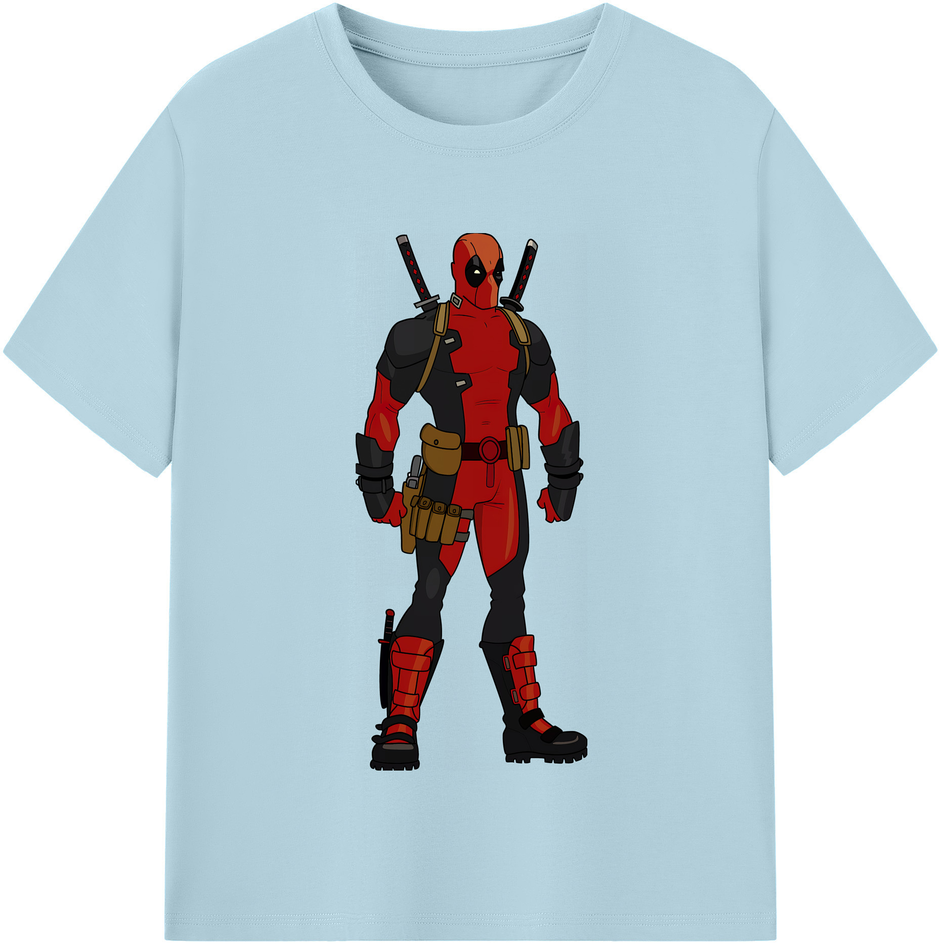 （画像用） Deadpool デッドプール 綿100％半袖Tシャツ（フロントプリント）